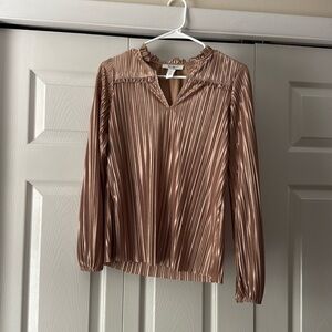 Size xxs gold colored blouse.